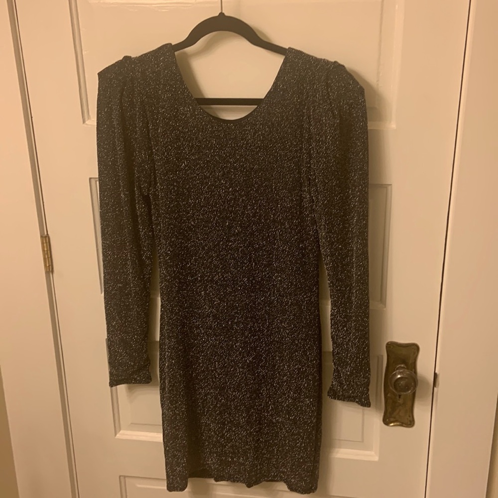 BCBG black/silver dress